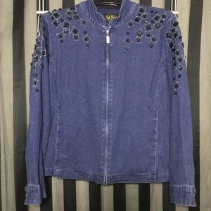 Vintage “Shine Bright Like A Diamond” Jean Jacket